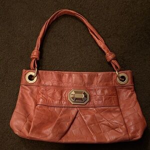 B. Makowsky Burnt Orange Shoulder Bag